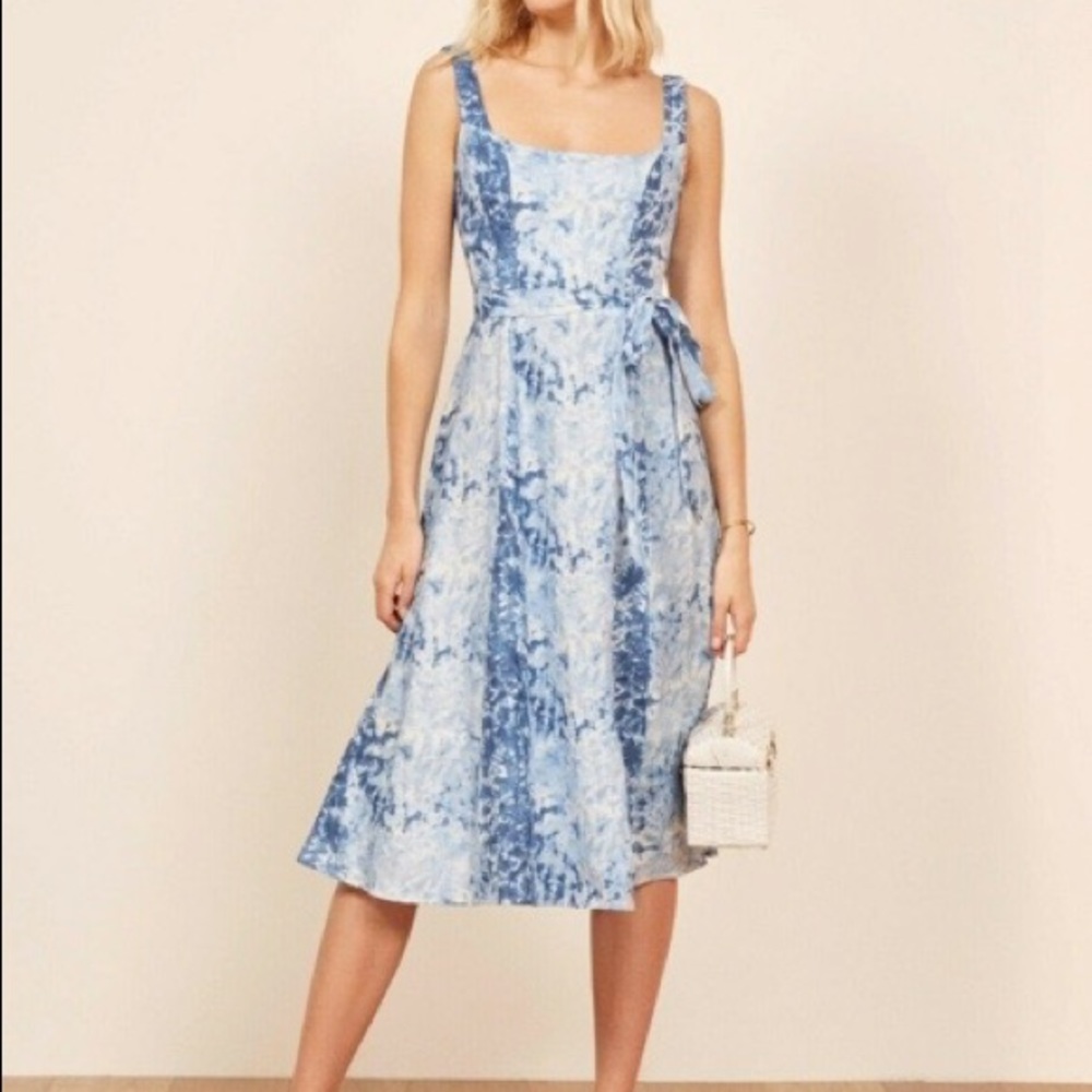 Reformation Garten Dress in Shibori